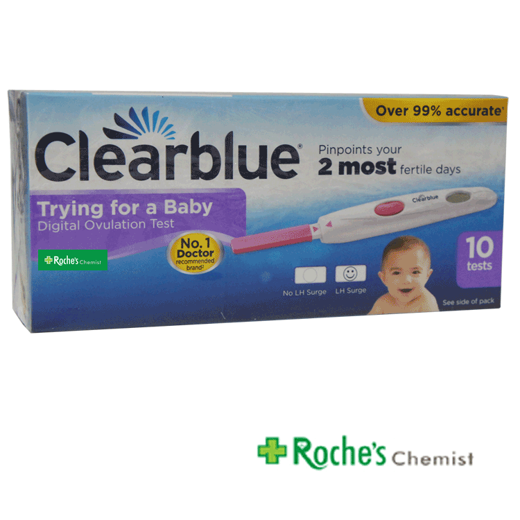 Kit d'ovulation Clearblue x 10 tests - Kit de test d'œstrogène et d'hormone lutéinisante