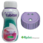 Cubitan Erdbeere 200ml x 1 Mit / Ohne Trinkhalmdeckel x 1