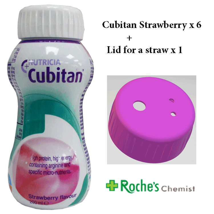 Cubitan Fraise 200 ml - Nutrition pour la cicatrisation des plaies