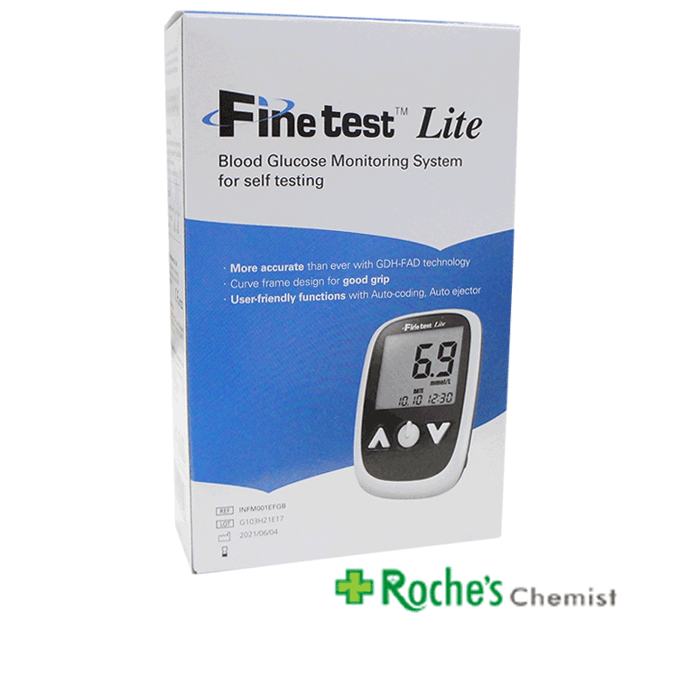 Fine Test Lite - Bandelettes de test de glycémie x 50