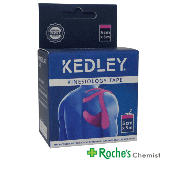 Kedley Kinesiology Tape 5cm x 5m PINK