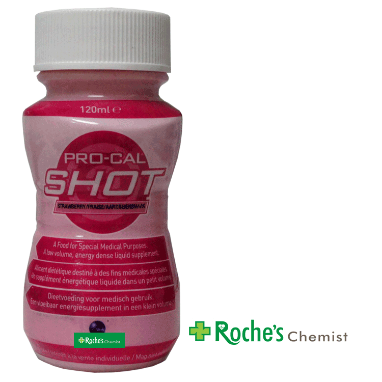 procal shot strawberry 120ml x 6 low volume energy dense food ...