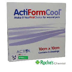 Actiform Cool Hydrogel 10cm x 15cm x 3 Dressings - For Reducing Wound Pain