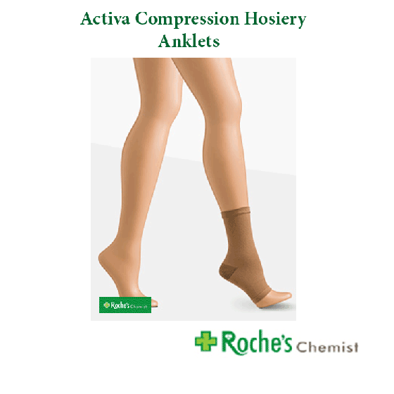 Activa Anklets Class 2 Compression Hosiery - Sand Colour - 4 sizes