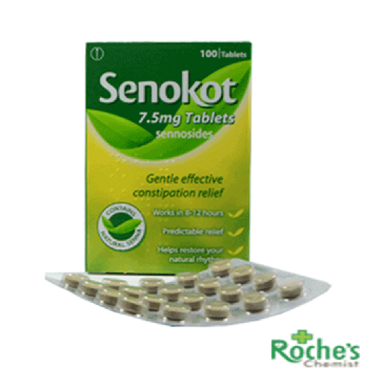 Senokot Tablets Senna Herbal Constipation Laxative Roches Chemist Pharmacy Ireland